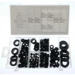 Kit passe-câbles passe-cloisons 180 pièces avec 8 tailles en boîte de rangement