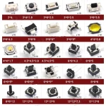 Kit de boutons poussoirs tactiles 250 pièces avec 25 types satkit