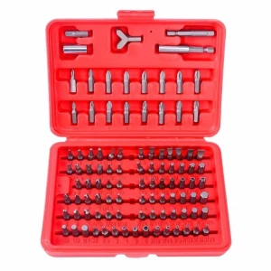 satkit Jeu d’embouts de tournevis magnétiques 100 pièces TSX TOOL - Kit Hex et Torx