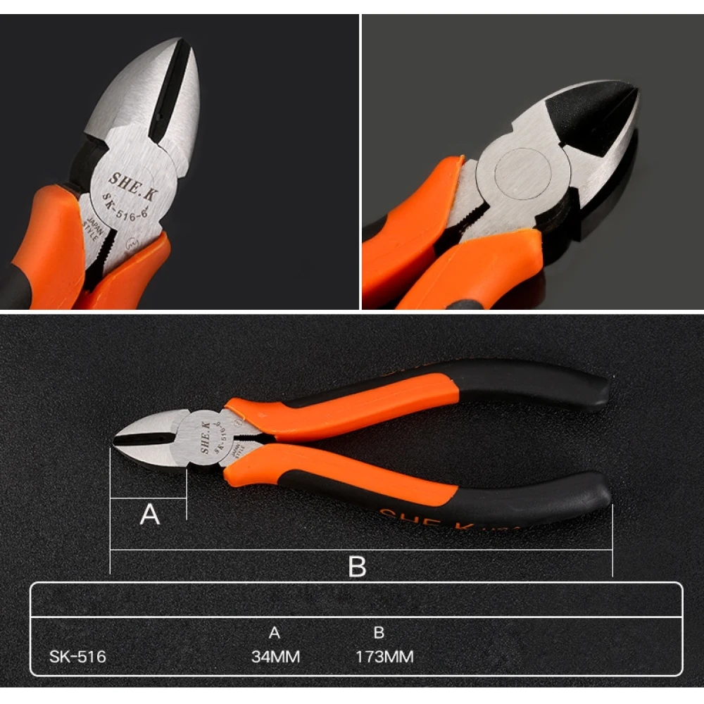 SK-516 173mm Pince coupante diagonale haute puissance TSX TOOL