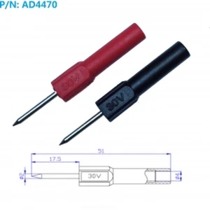Amass Sonde de test pointe 2mm pour banane 4mm Amass - Haute précision et durabilité