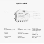 SONOFF DUAL R3 interrupteur intelligent double avec mesure de puissance et domotique