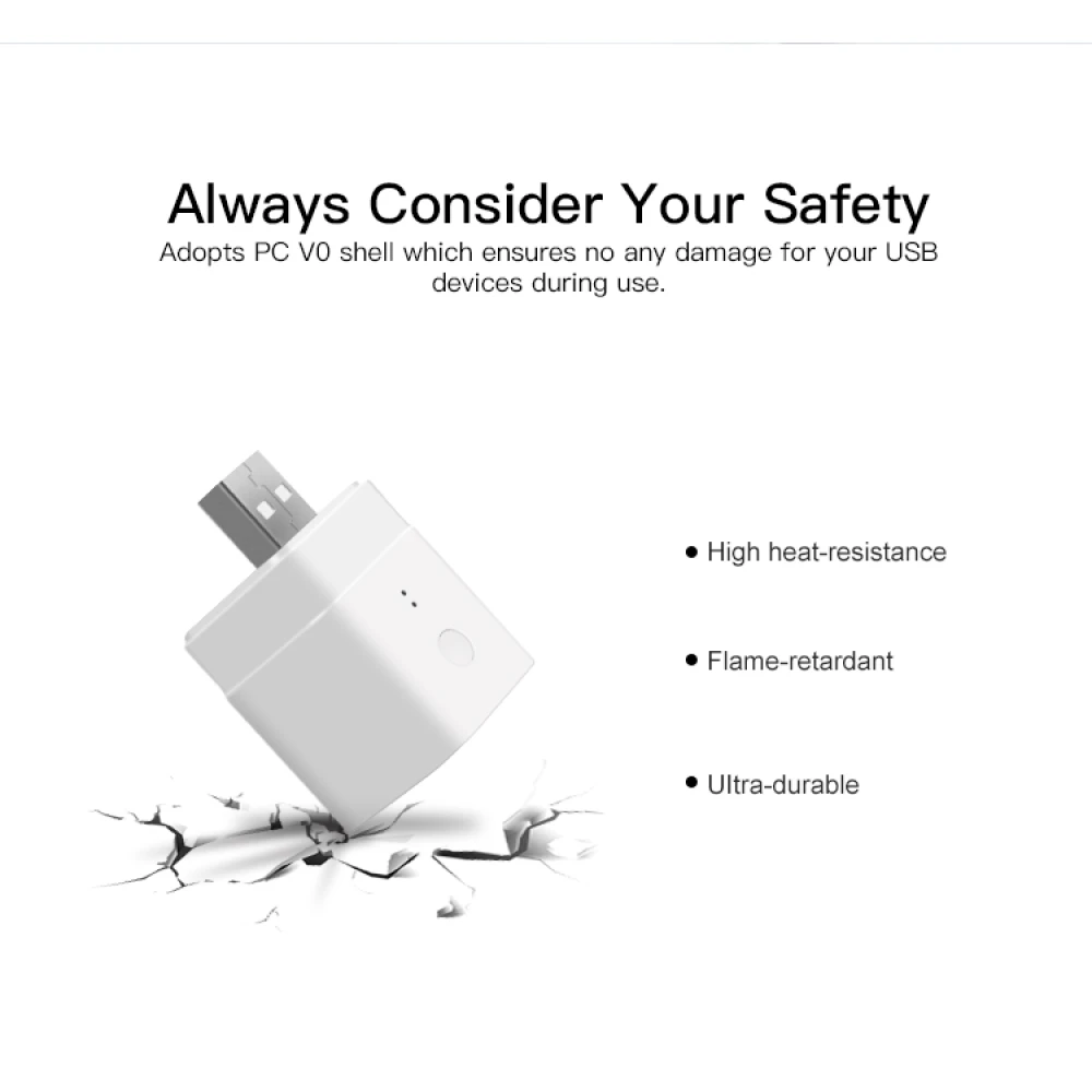 SONOFF Micro adaptateur USB WiFi intelligent pour contrôle à distance et automatisation