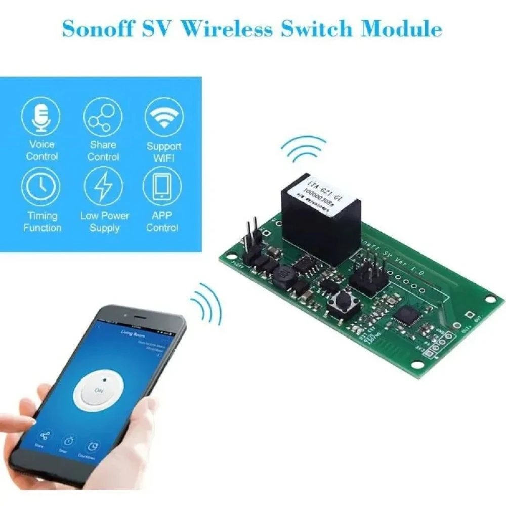 SONOFF SV interrupteur WiFi sans fil basse tension pour la maison connectée