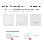 SONOFF ZBMINI Interrupteur intelligent ZigBee mini pour éclairage 2 voies