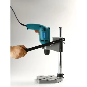 Support colonne universel pour perceuse réglable avec mesure de profondeur