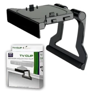 satkit Support Kinect Xbox 360 pour TV avec clip noir compatible capteur Kinect