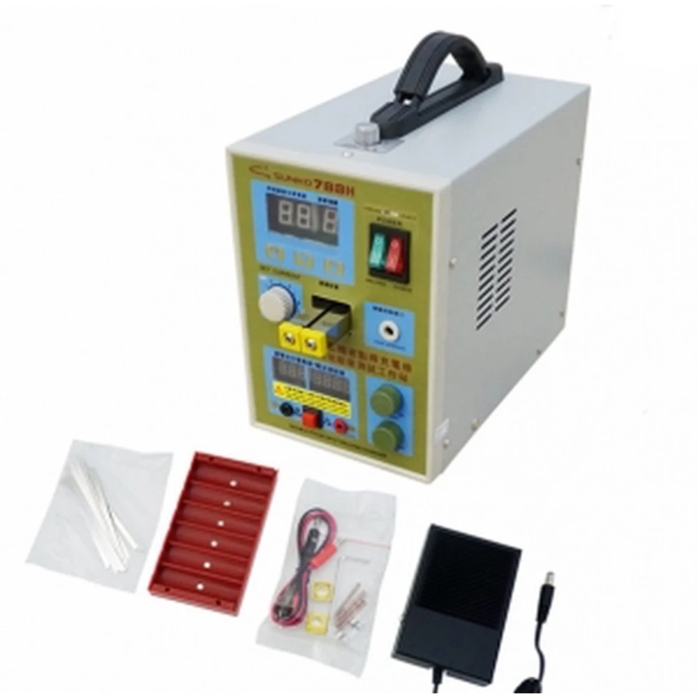 Sunkko 788h soudeuse par points par impulsions avec chargeur pour batteries 18650