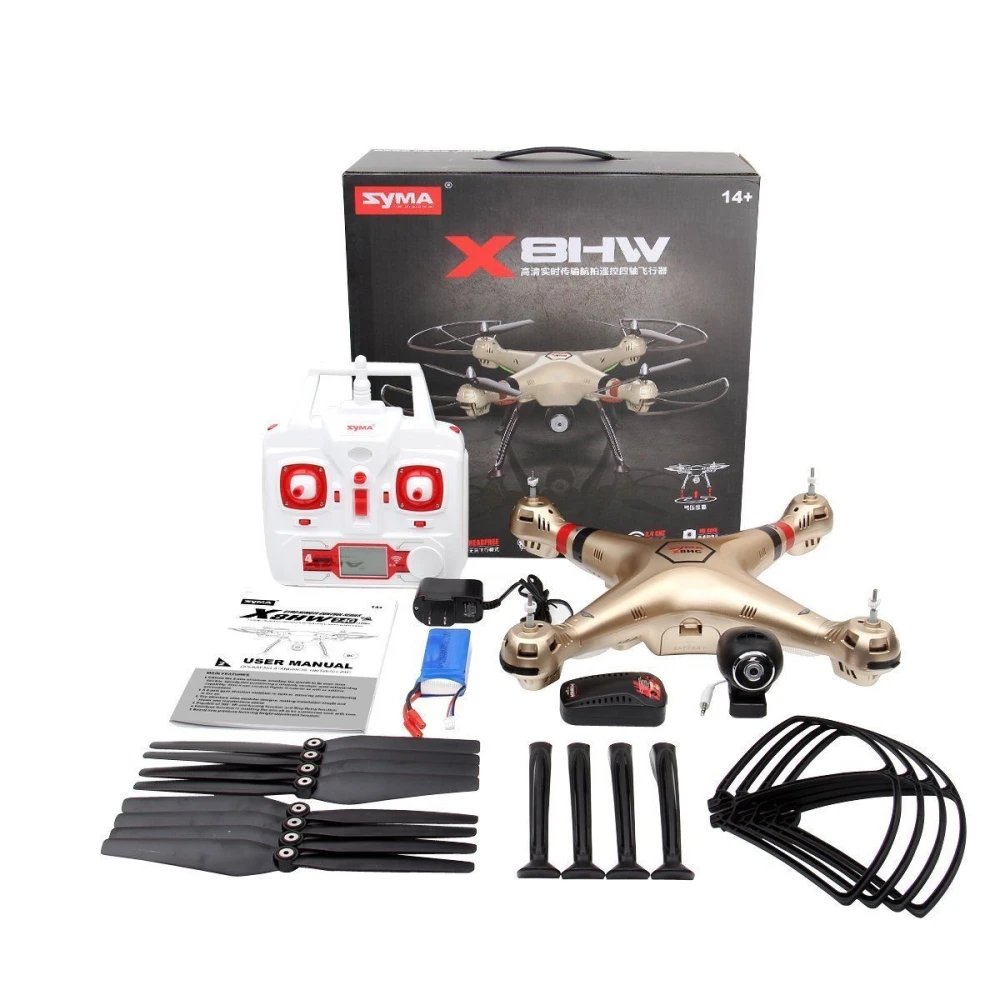 Drone quadricoptère FPV Syma X8hw avec caméra WiFi HD en temps réel
