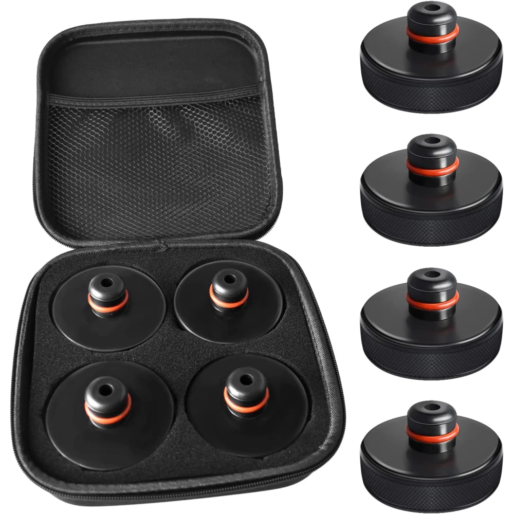 Cale en caoutchouc pour lever Tesla Model 3/S/X/Y avec étui et 4 disques