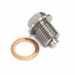 Bouchon de Vidange d'Huile Magnétique Inox M14 x 1,5 avec Joint - Carter Voiture Moto