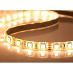 Ruban LED 12V blanc chaud 5 mètres SMD5050 60LED/m 14W pour intérieur et extérieur