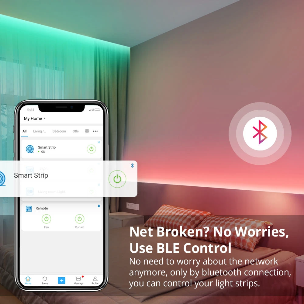 Ruban LED WiFi intelligent SONOFF L2 Lite 5 mètres avec télécommande et appli