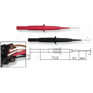 Amass TP4155 sonde de test avec pointe de 1mm pour banane 4mm Amass