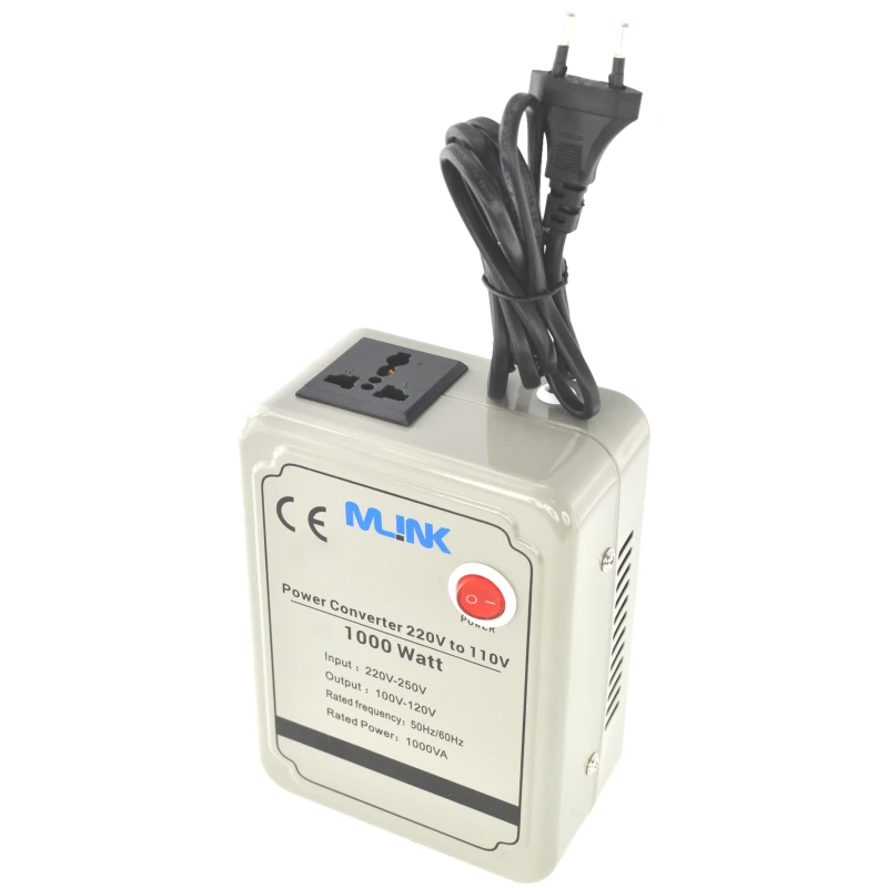 Transformateur de courant 220V vers 110V 1000W Mlink