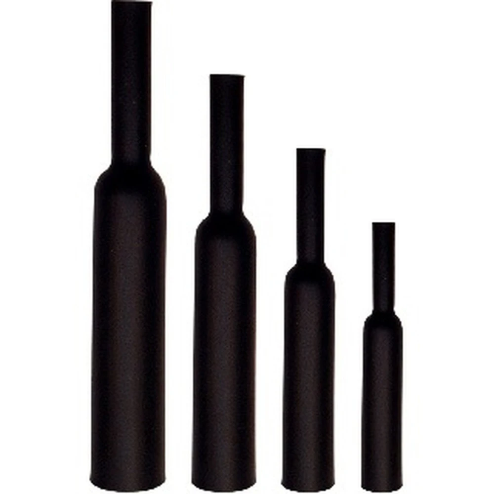 Gaine thermorétractable noire 7mm - Prix au mètre pour électronique et soudure