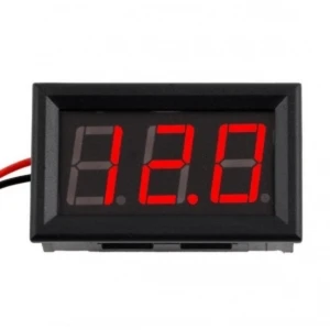 satkit Voltmètre digital 3,5v 30v encastrable avec indicateur LED rouge