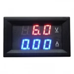 Voltmètre et ampèremètre numérique encastrable rouge 4.5-100V et 0-10 ampères